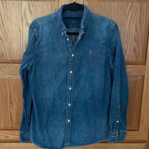 Ralph Lauren Custom Fit Denim Button Up Shirt